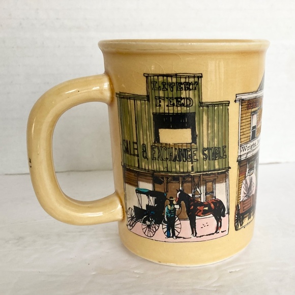 Vintage Enesco Old West Main Street Coffee Mug - Picture 4 of 10